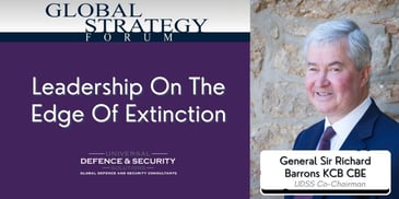 As 2023 draws to a close, it's clear this has been a challenging year for the planet, marked by extreme weather, humanitarian crises, inflation, the ongoing COVID-19 inquiry, and conflicts in Ukraine and Gaza. In this context, General Sir Richard Barrons, Co-Chairman of Universal Defence & Security Solutions, offers a sobering analysis in his latest Global Strategy Forum article, 