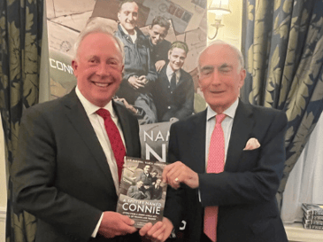 UDSS Co-Chairman Peter Hewitt in his capacity as an Honorary Group Captain in 601 Squadron RAuxAF, attended the launch in the RAF Club of Air Marshal Black Robertson’s book ‘A Spitfire named Connie’.