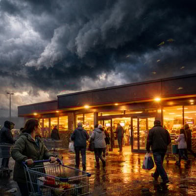 Stormy Skies Over UK Supermarket-3