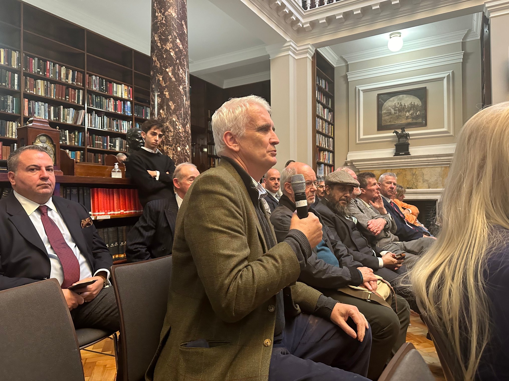 Anton Gash asks Professor Michael Clarke a question