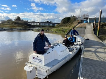The Atlantic Rocks team is rowing 3200 miles across the Atlantic from Lanzarote to Antigua in January 2024.