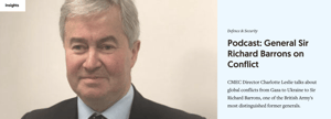 Podcast: General Sir Richard Barrons on Conflict