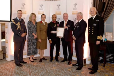 Last week, our team had the privilege of attending a special event at the historic Royal Air Force Club in London. This event celebrated our receipt of the Gold Employer Recognition Award 2023, highlighting our unwavering support for the Armed Forces community.