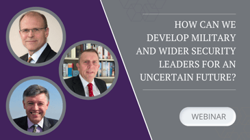 UDSS' latest webinar discusses overseas Professional Military Education (PME) and Doctrine Development support as part of the webinar series which asks, 'How do we prepare our future military leaders for the challenges they face?'