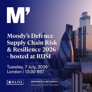 UDSS Partners with Moody’s for Defence Supply Chain Risk & Resilience Forum 2026
