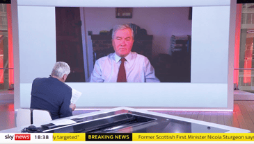 General Sir Richard Barrons, UDSS Co-Chairman talks to media agencies including the BBC and Sky News about the difficulties of evacuating British nationals from Sudan. 