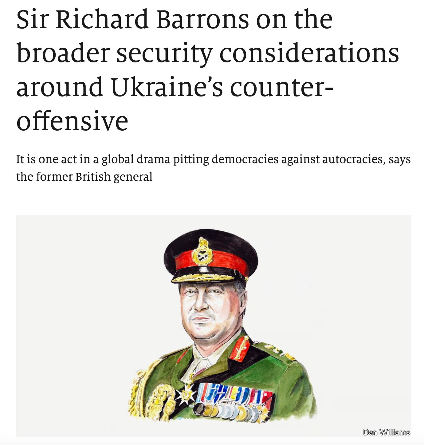 The Economist General Sir Richard Barrons