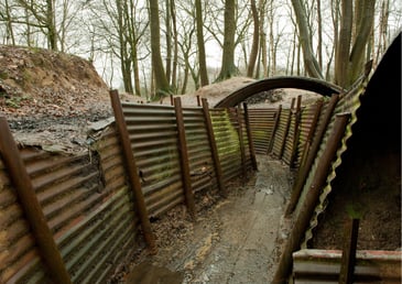 Many people are surprised to see the images from the war in Ukraine of soldiers on both sides living and fighting in trenches. We think of trench warfare as uniquely associated with the horrors of Flanders and Gallipoli in the First World War.