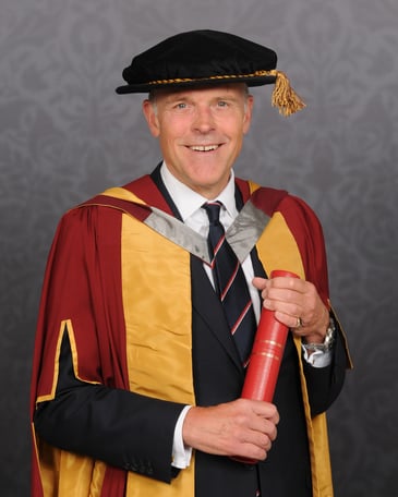 Vice Admiral Duncan Potts CB was granted the Honorary Degree of Doctor of Science (Honoris Causa) during the commencement ceremony of City University's School of Science & Technology (SST) at the Barbican Centre on July 17th, 2023.