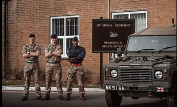 Members of 30 Signal Regiment will attempt to push an Armed Forces Land Rover to raise money for the Army Benevolent Fund.