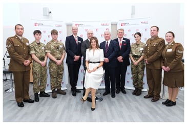 The Reserve Forces’ and Cadets’ Association (RFCA) for Wales welcomed more than 130 guests to its Annual Briefing on Thursday, 19th October 2023. The event was hosted at HMS CAMBRIA in Cardiff Bay, attended by Universal Defence and Security Solutions Co-Chairman General Sir Richard Barrons KCB CBE, who delivered the keynote speech.